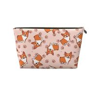 Corgis de Dibujos Animados, Bolsa de Maquillaje Bolsa de cosméticos Bolsa de artículos de tocador de Viaje portátil Bolsa de artículos de tocador