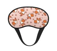 Corgis de dibujos animados, Cubiertas oculares completas, antifaces para dormir que bloquean la luz, orejeras opacas para dormir