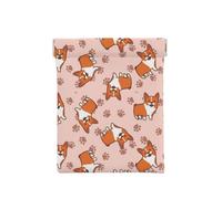 Corgis de Dibujos Animados, Squeeze Top Wallet Bolsa de Almacenamiento para Mujer Monedero pequeño Bolsa de Cambio