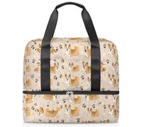 Corgis Dog Paw - Bolsa deportiva para mujeres, hombres, niños y niñas, 21 L, bolsa de viaje separada para viajes, gimnasio, yoga, color, Big, Organizador de bolsas