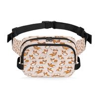 Corgis - Riñonera de dibujos animados de perro para mujeres, hombres, niñas, niños, riñonera para perro, correr, deporte, senderismo, bolsa de cinturón, color, XL, Organizador de bolsas