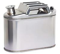 CORGLI 5L/10L/15L/20L Combustible Gasolina Gasolina Diesel Latas de Gas Tanque Contenedor de Respaldo, Bidón de Acero Inoxidable 201 para Motocicletas Automóviles Cortacésped Canotaje Camping,5L