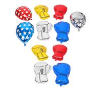CORHAD 1 juego de globos decorativos para fiesta de boxeo: globos de aluminio con forma de saco de arena y guantes de boxeo para fiestas de cumpleaños de niños y hombres, eventos de Fight Nights Club