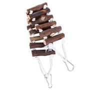 CORHAD 1 Pieza Juguete Loros Puente Colgante Troncos Escalera Masticar Natural Hamaca Multiusos Loros 7 Cm Ancho