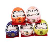 CORHAD 1 Set Japanese Doll Mini Porcelana Figurine para Buena Suerte Y Prosperidad Ornamento Zen Tradicional para El Ministerio del Hogar Y El Estilo De Decoración De Automóviles