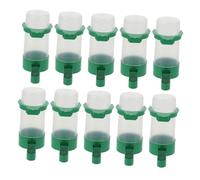 CORHAD 10 Piezas Bebedero Automático para Pájaros y Dispensador de Agua Antigoteo para Jaulas Accesorio para Mascotas Pequeñas como Agapornis y Canarios