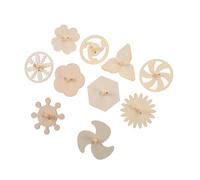 CORHAD 10 Piezas Juguetes de Madera para Pintar Peonzas Giratorias Sin Terminar Juguete DIY para Fiesta y Manualidades Educativas