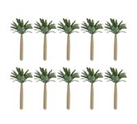 CORHAD 10 Unidades Miniatura Palmeras Artificiales Resistente la Deformación Modelos de Palmeras de para Escenarios de Maquetas y Decoración Tropical