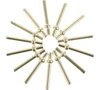 CORHAD 100 Clavijas de Puntuación para Juego de Cartas Accesorio de Hierro para Cribbage 100 Piezas Amarillas para Juegos de Mesa y Viajes Suministros para Puntuación y Diversión