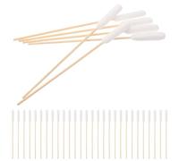 CORHAD 100 Piezas Unidades Bastoncillos Algodón Limpieza Orejas para Perros y Gatos con Mango Madera Algodón Grande Seguro Cuidado Auricular Mascotas