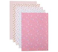 CORHAD 12 5 Láminas Decorativas A4 para Salón y Dormitorio Papel Decorativo Autoadhesivo en Miniatura para Accesorios de Casas de Muñecas