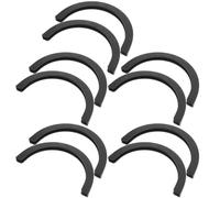 CORHAD 12 Piezas Parachoques de Cubierta para Patineta Protector de Borde de Patineta de Plástico Negro, Protección de Bordes y, Fácil Instalación, para Skateboards y Snowboards