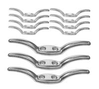 CORHAD 12piezas Ganchos Metálicos para Persianas con Mecanismo De Fijación Resistente para Ventanas Soportes Seguros para Cortinas Accesorios para Sujeción y Organización Hogares y Oficin