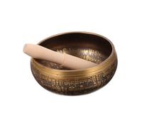 CORHAD 1juego Conjunto De Cuencos Cantores Budistas Para Yoga y Decoraciones De Mesa Incluye Cuenco Madera Relajación y Armonización De Energías