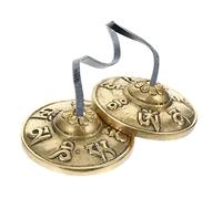 CORHAD 1par Cymbales De Yoga Para Instrumento Musical Nepalés Timbres De Para Rituales y Prácticas Espirituales Diseño Artesanal De