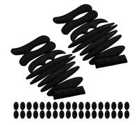 CORHAD 2 Juegos Kit de Acolchado para Casco, Almohadillas de Espuma | Negro, Múltiples Piezas con Parche de Gancho y Bucle, Ajuste y Relleno de Huecos para Casco