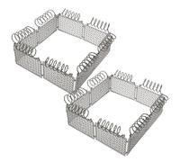 CORHAD 2 Juegos Miniaturas de Valla Plástica para Escenas Bélicas Modelos Detallados para Micro Paisajes y Decoración de Jardines Fáciles de Montar para Accesorios de Casas de Muñecas