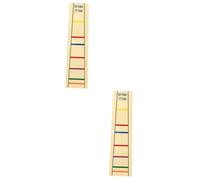 CORHAD 2 Pegatinas Para Traste De Viola De 13 Pulgadas Y 3/4 Pulgadas Accesorio De Aprendizaje Para Viola Herramienta De Práctica Fácil De Aplicar Y Quitar Color Amarillo Claro