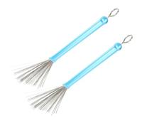 CORHAD 2 Piezas Cepillo de Alambre Retráctil de Acero Inoxidable para Principiantes y Jóvenes Grupos Musicales en Ensayos y Presentaciones