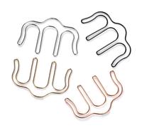 CORHAD 2 Piezas de Clips de Metal para Marcadores de Página Marcadores Creativos de Oro Rosa Abrazadera de Papel de Metal Hermoso Diseño para Letreros de Fotos Y Notas