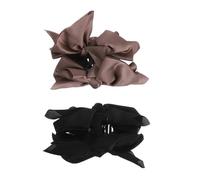 CORHAD 2 piezas de Pelo con Lazo Grande para Mujeres en Tonos Dorados y Negro Diseño Elegante de Lazo Material y Sujeción Firme para Bodas y Eventos Formales