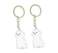 CORHAD 2 Piezas Llavero Conmemorativo de Pelo de Perro Caja Transparente para Recuerdo de Mascotas Almacenamiento Compacto para Memoria de Pelo Accesorio Práctico para Bolsos y Llaves