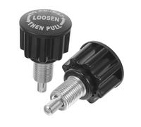 CORHAD 2 Piezas Perilla con Pasador de Resorte para Bicicleta Estática Ajustable y Fácil de Instalar Accesorio Versátil para Equipos de Gimnasio de Negro