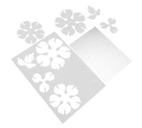 CORHAD 2 Piezas Precut Semitransparent Heat Shrink Plastic Sheets Peony Design For DIY Hairpin Embellishments and Earrings Creative Craft Projects