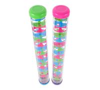 CORHAD 2 Piezas Rain Stick Musical Toy Plastic Cognitive Sensory Instrument For Babies Early Music Education and Group Play