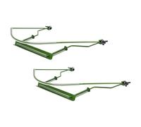 CORHAD 2 Piezas Soporte para Armónica de Orificios Ajustable para Músicos Soporte de Cuello Manos Libres Bastidor Verde para Prácticas y Actuaciones Profesionales