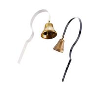 CORHAD 2 Piezas Timbres Metálicos para Perros Negro y Campanas para Entrenamiento de Baño y Adiestramiento Comunicación Efectiva para Mascotas