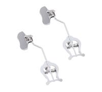 CORHAD 2 Pinzas Para Partituras De Trombón, Clip Metálico Resistente Antideslizante Color Plateado, Accesorios Para Músicos y Estudiantes, Sujetador De Notas Para Práctica y Marcha