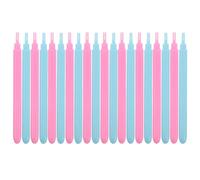 CORHAD 20 Piezas Bolígrafo para Manualidades Quilling de Papel, 20 Piezas de Plástico Ranurado, Colores Rosa Claro y Azul Claro, Herramienta Ligera para Rizar y Enrollar, Adecuado para