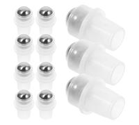 CORHAD 20 Piezas Insertos de Bola de Rodillo de Acero Inoxidable para Botellas Roll-on de Aceite Esencial 16 Mm, Accesorios Resistentes a Fugas para Botellas de Vidrio y Plástico, Uso