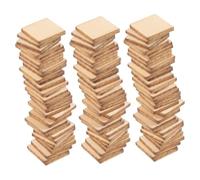 CORHAD 200 Unidades Bloques de Madera sin Terminar Cuadrados para Manualidades DIY Piezas Naturales para Pintura Decoración Rompecabezas y Arte Creativo Compacto para Adultos