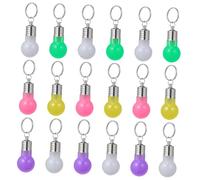 CORHAD 21 Piezas Llaveros LED Bombilla Mini Luz Colgantes Coloridos para Mochilas Bolsos y Llaves Decoración Portátil Color Aleatorio