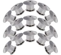 CORHAD 22 Piezas Pasador de Bloqueo hacia Atrás, Cierre de Seguridad para Broches y Alfileres, Metal Plata, Resistente al Desgaste, para Sombreros y Coleccionables, Manualidades DIY