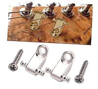 CORHAD 2juegos Soporte De Cuerda De Rodillo Para Guitarra Eléctrica De Retenedores De Cuerda Tornillos De Montaje Plata y Mantiene La Afinación