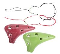 CORHAD 2piezas Mini Ocarina Para Niño Niña De Instrumento Musical Portátil Para Práctica De Ocarina Para Principiantes y Amantes Música