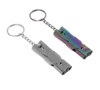 CORHAD 2piezas Silbato De Entrenamiento para y Mascotas Silbato Metálico De Acero Inoxidable Diseño Compacto y Ligero Sonido Fuerte para Adiestramiento y Llamamiento Exteriores De Gris Os