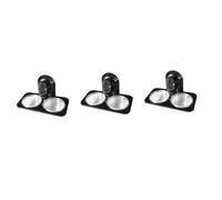 CORHAD 3 Piezas Cuenco de Cristal para Comida de Mascotas repisa de alimentación de Gecko Comedero para Reptiles Bebedero para Reptiles Alimentador para Reptiles tazón de Reptil