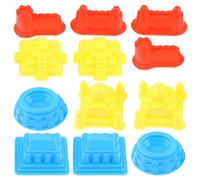 CORHAD 30 Piezas Moldes de Castillo para Arena Juguetes Portátiles de Plástico para Playa y Actividades Creativas Interiores y Exteriores Molde para Construir Castillos Color Aleatorio