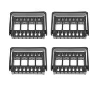 CORHAD 4 Piezas Estante de almacenamiento del cabezal de lijado Soporte de brote de taladro de uñas Estante para exhibición de uñas almacenamiento de broca de taladro abs Black