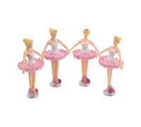CORHAD 4 Piezas Figuras de Bailarinas Princesas para Caja Musical Muñecas de Giratorias con Vestidos Detallados Accesorios Decorativos para Joyero y Colección