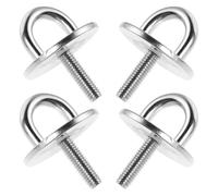 CORHAD 4 Piezas Ganchos de Techo y Pared de Acero Inoxidable Anilla para Colgar Hamacas Ventiladores y Toldos Montaje Seguro con Tornillos Incluidos