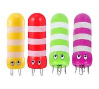 CORHAD 4 Piezas Kit Herramientas de Francés Mini Tejedora de Plástico Forma de Abeja con Clavijas para Principiantes Labores de Hilo Manualidades y Creación de Cordones para Bufandas y