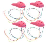 CORHAD 4 piezas Ocarina Mini para Instrumento Musical Portátil para Principiantes de Ocarinas Seguras y Duraderas para Aprendizaje