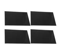 CORHAD 4 Placas de Aluminio Negro para Grabado Láser de Alta Precisión, Láminas Delgadas de 0,2mm para Manualidades DIY y Decoración, Tamaño A4 30x21cm