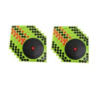 CORHAD 40 Hojas Pegatinas Adhesivas para Objetivos de Tiro Unidades Colores Aleatorios Portátiles para Práctica Interior y Exterior Color Aleatorio