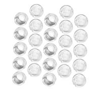 CORHAD 40 Piezas Unidades Tope Cadena Cuentas Transparentes para Persianas Verticales Accesorios Limitadores para Estores Diseño Compacto y Ligero Uso Cocina y Salón